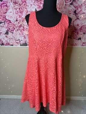 APT 9 Women's Coral Lace Sleeveless Fit & Flare A-Line Dress Size XL-190